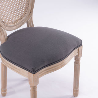 French Country Dining Chairs & Round Back (Set of 2)