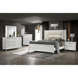 5 Drawer Bedroom Chest Of Drawers - White