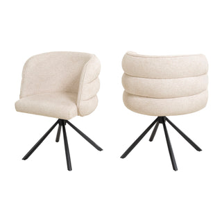 270 Degree Swivel Upholstered Desk Chairs (Set of 2)