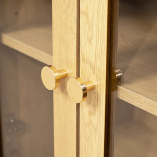 Sideboard Cabinet With 3 Drawers And 6 Arched Glass Doors