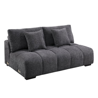 Chosen - Sectional Sofa With Toss Pillows And Chaise
