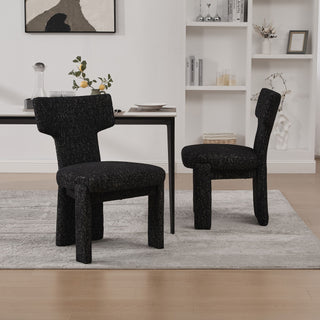 Armless Curved Back Accent Chairs