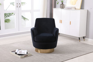 Teddy Swivel Barrel Chair, Swivel Accent Chairs Armchair For Living Room