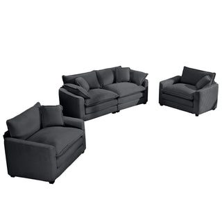 Elegant Oversized Sectional Sofa Set With Deep Seats And Flexible Layout
