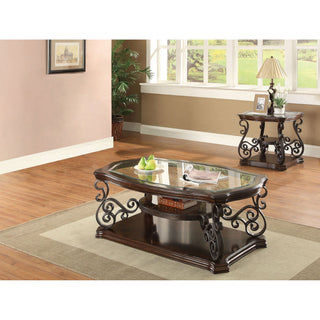 Arrize - Coffee And End Table Set With Scroll Legs