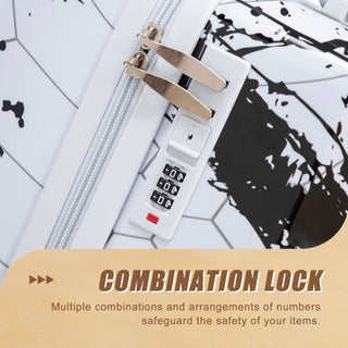 3 Piece With Combination Lock And Silent Wheels