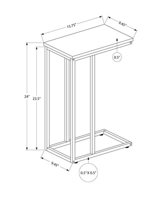 Accent Table, C - Shaped, Space-Saving Functionality