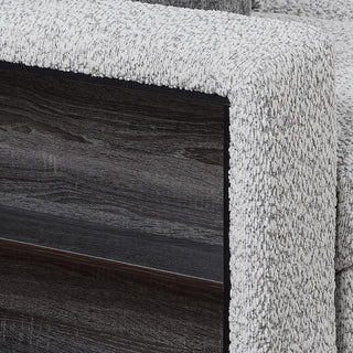 Giza - Modular Sectional Sofa With Sleeper, Storage, USB Charging - Gray