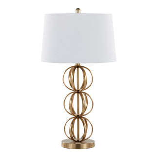 Linx - Contemporary Table Lamp (Set of 2) - Gold / White