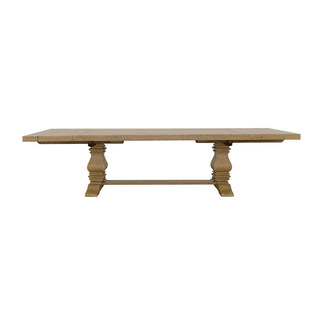 Allende - Extension Dining Table With Double Pedestal Base - Honey