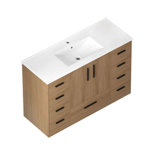 Bathroom Vanity With Abundant Storage 2 Soft Close Doors And 9 Drawers