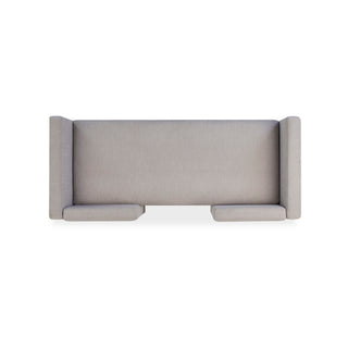 Upholstered Ottoman With 2 Bolster Pillows For Living Room - Gray