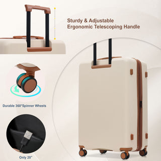 Hardside Luggage Set 5 Piece With Front Opening