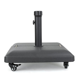 Wheelie - Stylish Square Umbrella Base With Stainless Steel Pole Handle