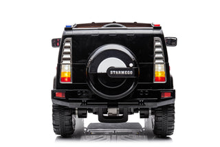 12V7A 30W*2 Four-Wheel Drive Seat One Button Start, Forward And Backward, High And Low Speed, Music, Front Light, Power Display, Two Doors Can Open, 2.4G R / C, Seat Belt Four Wheel Absorber