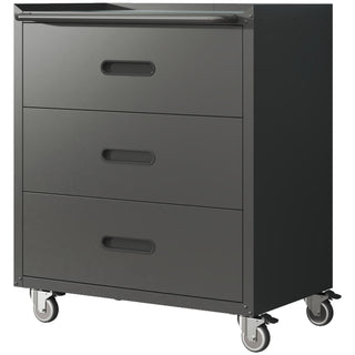 Heavy Duty Metal Storage Cabinet With Wheels 3 Drawer Tool Cabinet For Garage, Office, And Home Organizer Solutions
