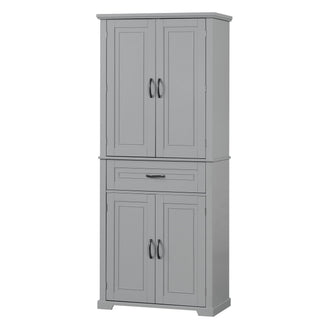 Bathroom Storage Cabinet With Doors And Drawer, Adjustable Shelf