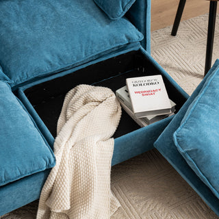 Convertible Combination Sofa With Footstools With Storage
