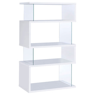 Elias - 4 Shelf Bookshelf With Zigzag Design