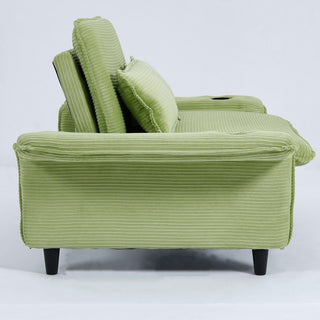 Modern Fabric Multi-Functional Sofa Bed With Adjustable Armrests And Backrests