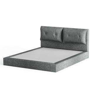 Airframe - Upholstered Bed Frame With Double Layered Upholstered Headboard