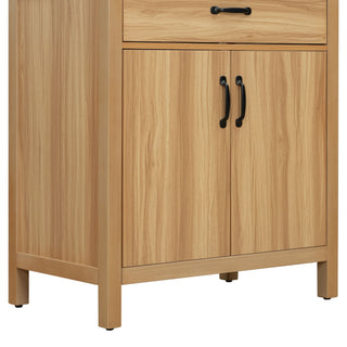 Bathroom Vanity With Flip Drawer, 2 Soft Close Doors, Adjustable Shelf And Ceramic Sink