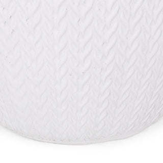 Outdoor Lightweight, Concrete Side Table - Antique White