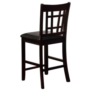 Danford - 5 Piece Counter Height Dining Set With Upholstered Stools - Espresso