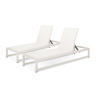 Outdoor Nylon Chaise Lounge, (Set of 2)