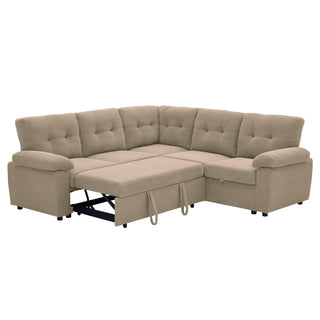 Convertible Sectional Sofa Bed & Pull Out Sleeper And Storage