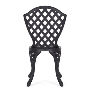 Bono Metal Bistro Set - Black