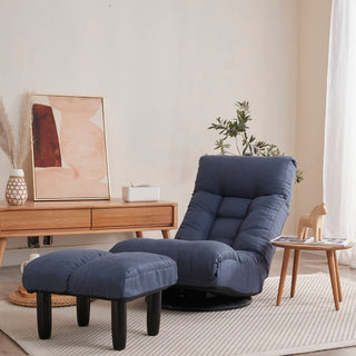 Adjustable Japanese Reclining Floor Chair Sofa With Metal Frame For Living Room