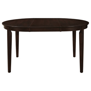 Gianna - 5 Piece Dining Set With Oval Table And Side Chairs - Cappuccino