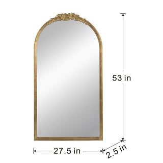 Wood Floor Mirror, Full Body Mirror Dressing Make Up Mirror For Bathroom