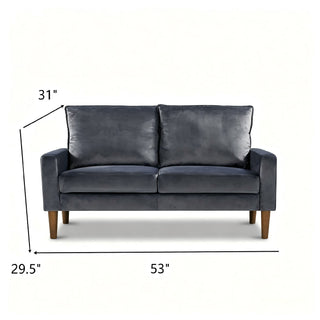 Upholstered Loveseat Sofa, 2 Seater Couch For Living Room Apartment