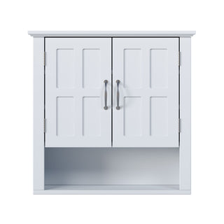 Multi Functional Wall Mounted Cabinet With Adjustable Shelves For Bathroom