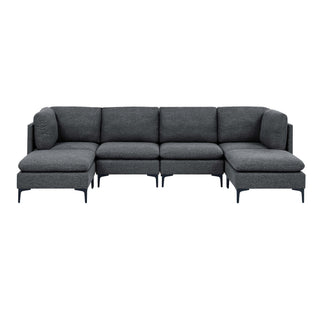 Upholstered Modular Sectional & Tall Legs