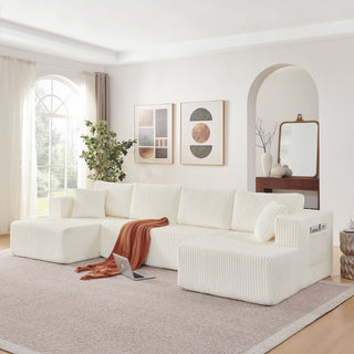 U - Shaped Modular Sectional Sofa For Living Room