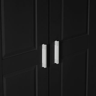 Storage Cabinet With Adjustable Shelves, 2 Doors, Rectangle Design For Bathroom