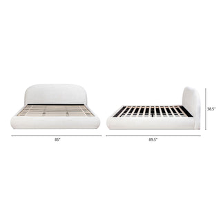 Archie Puffy Grounded - Upholstered Platform Bed