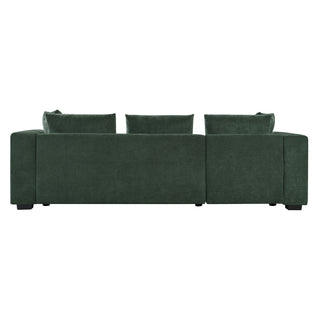 Modern L Shaped Sectional Sofa With Upholstery And Wooden Storage