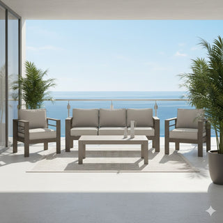 Outdoor Patio Set All-Weather & Thick Cushions