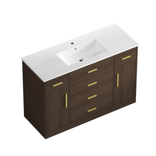 Bathroom Vanity With Abundant Storage 2 Soft Close Doors And 6 Drawers