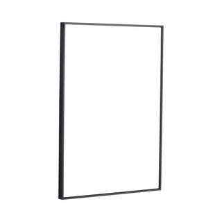 20" Rectangular Wall Mounted Mirror - Black