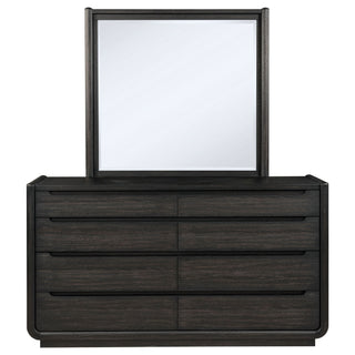 Bangor - 8 Drawer Dresser With Mirror Set - Black