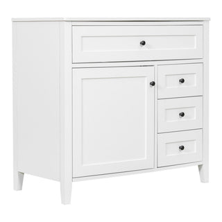 Bathroom Vanity With Sink, Cabinet With 3 Drawers And Adjustable Shelf