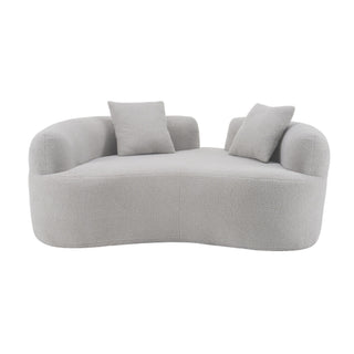 Modern Curved Loveseat