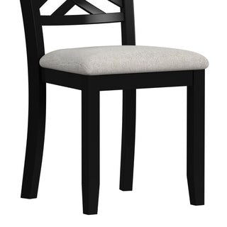 Brooks - 6 Piece Dining Set With Table, 4 Wood Back And Upholstered Seat Chairs, And Bench