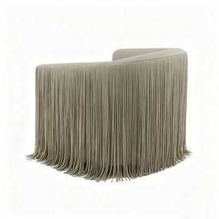Isle - Swivel Chair With Fringe Accent