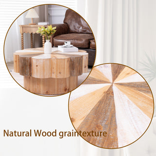 Flower Shaped Coffee Center Table For Living Room - Multicolor